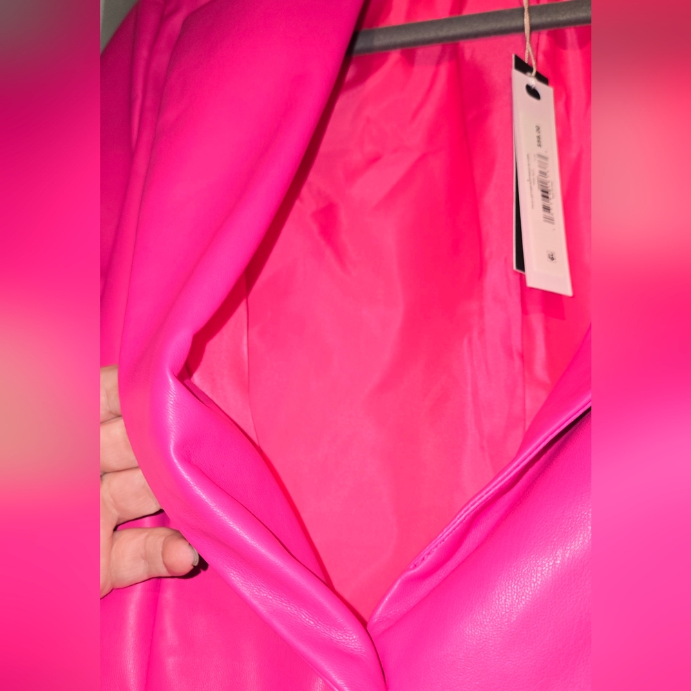 Steve Madden Faux Leather Blazer - Picture 9 of 9